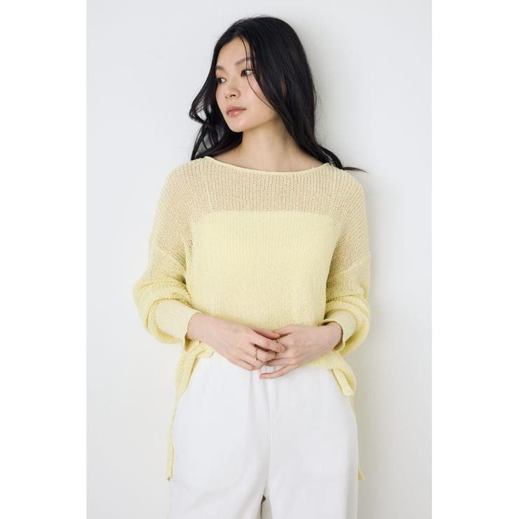 L/YEL1 | ドライタッチニット | AZUL BY MOUSSY
