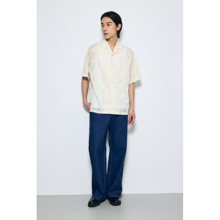 デザインメッシュシャツ | AZUL BY MOUSSY | 詳細画像4 