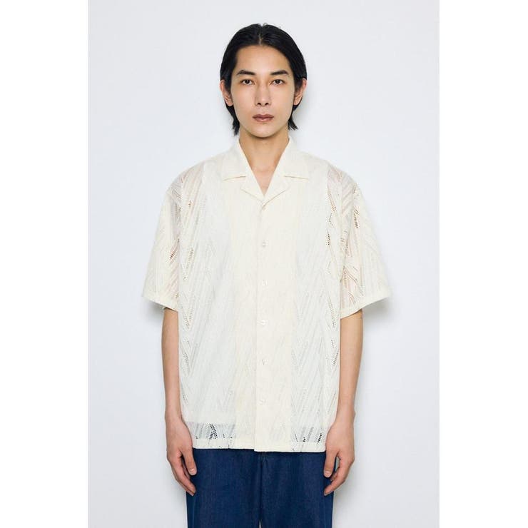 デザインメッシュシャツ | AZUL BY MOUSSY | 詳細画像5 