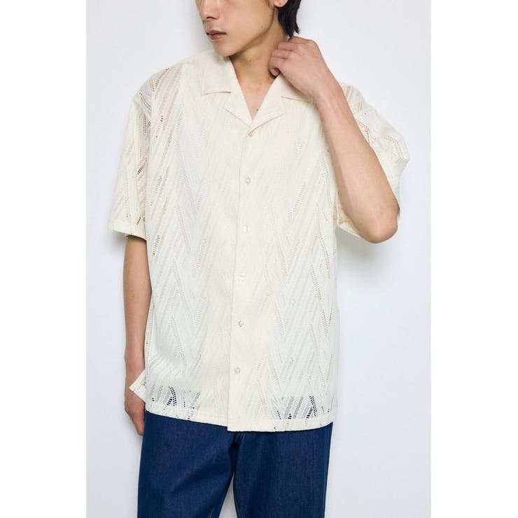 IVOY3 | デザインメッシュシャツ | AZUL BY MOUSSY