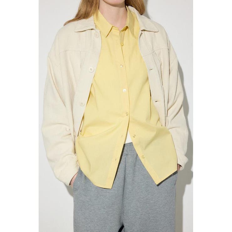 コットンリネンプリーツブルゾン | AZUL BY MOUSSY | 詳細画像6 