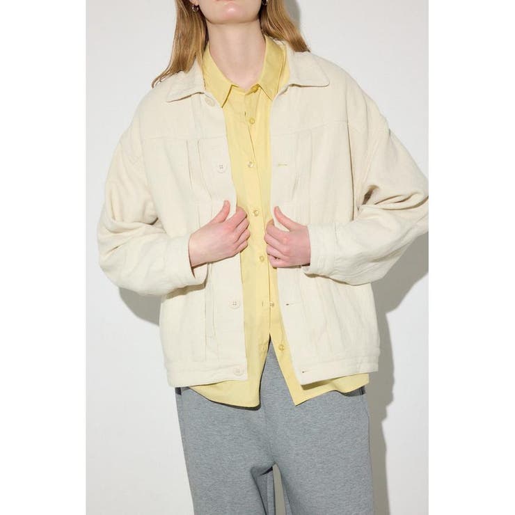 コットンリネンプリーツブルゾン | AZUL BY MOUSSY | 詳細画像7 