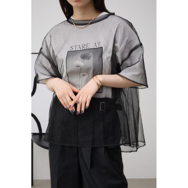 BLK | チュールプルオーバー | AZUL BY MOUSSY