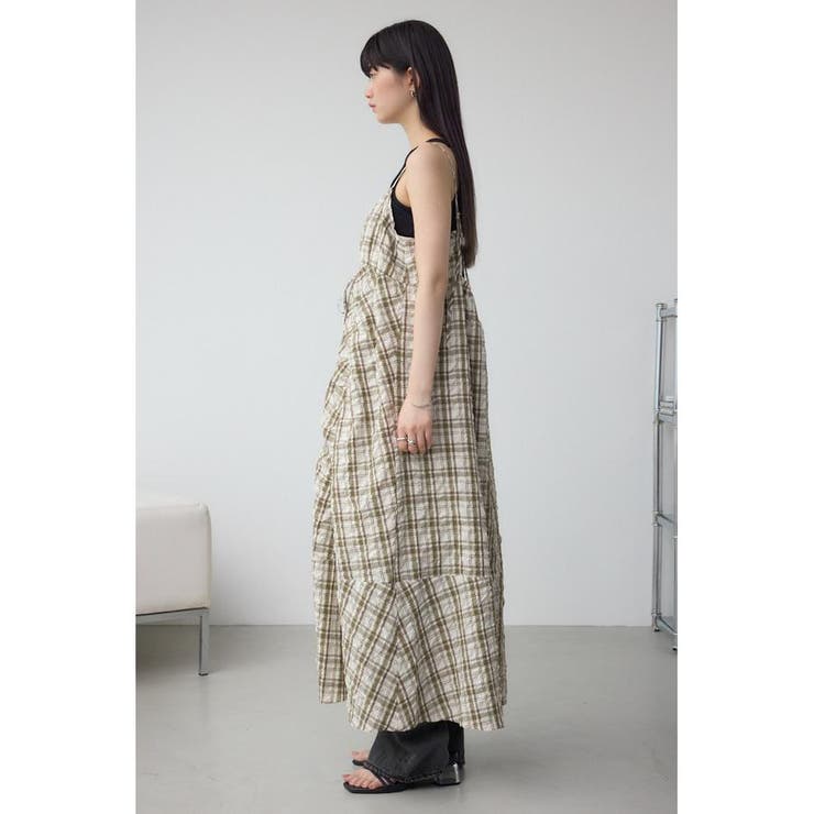 チェックキャミソール2WAYワンピース | AZUL BY MOUSSY | 詳細画像5 