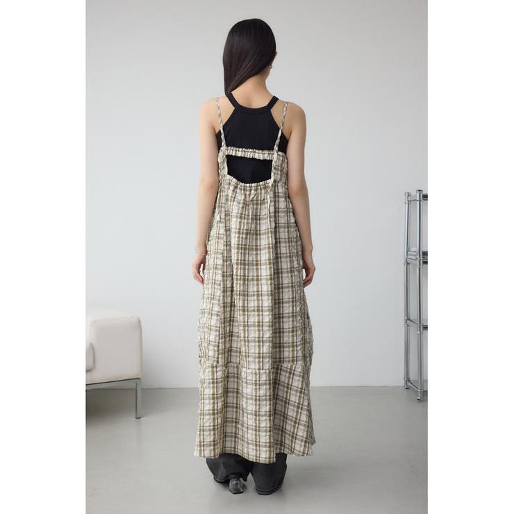 チェックキャミソール2WAYワンピース | AZUL BY MOUSSY | 詳細画像6 