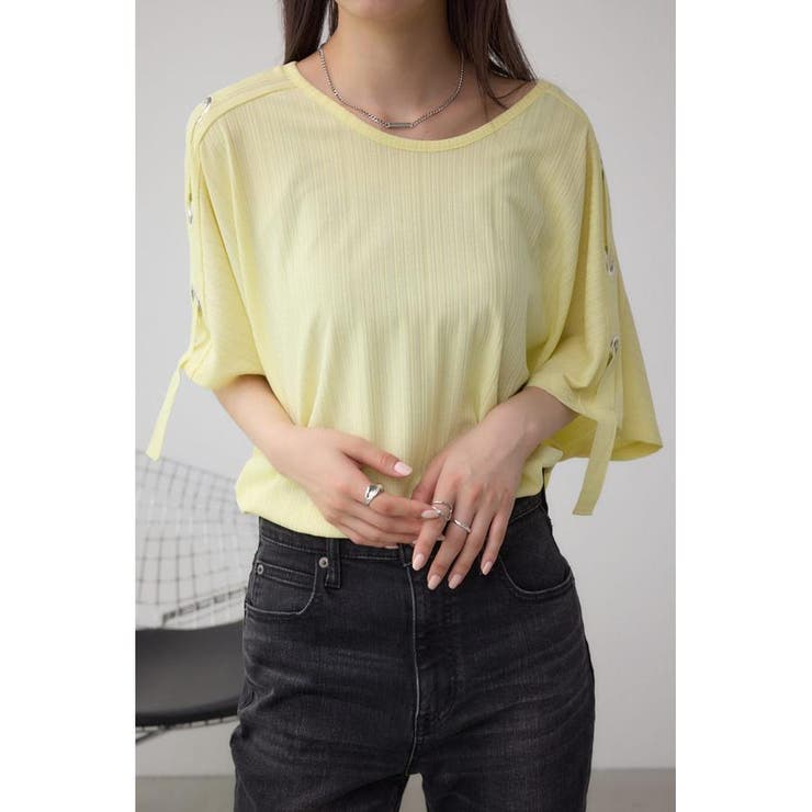 L/YEL1 | アイレットカットトップス | AZUL BY MOUSSY