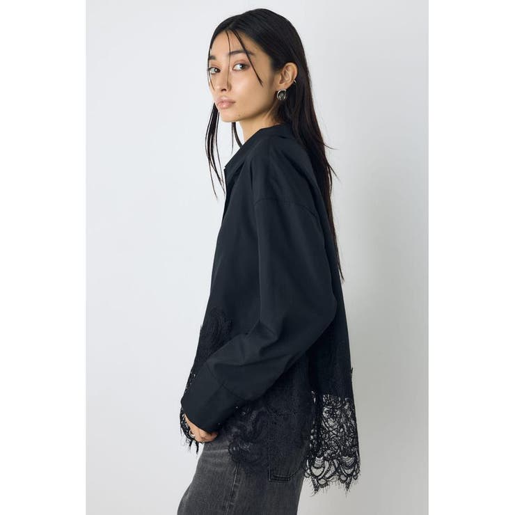 レースドッキングシャツ | AZUL BY MOUSSY | 詳細画像10 