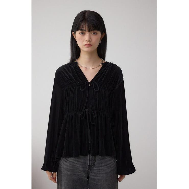 ベロアリボンブラウス | AZUL BY MOUSSY | 詳細画像5 
