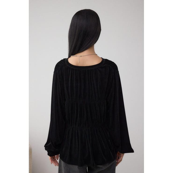 ベロアリボンブラウス | AZUL BY MOUSSY | 詳細画像7 