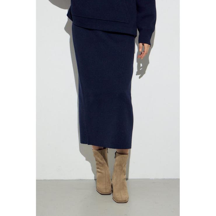 NVY | スウェッターニットスカート | AZUL BY MOUSSY