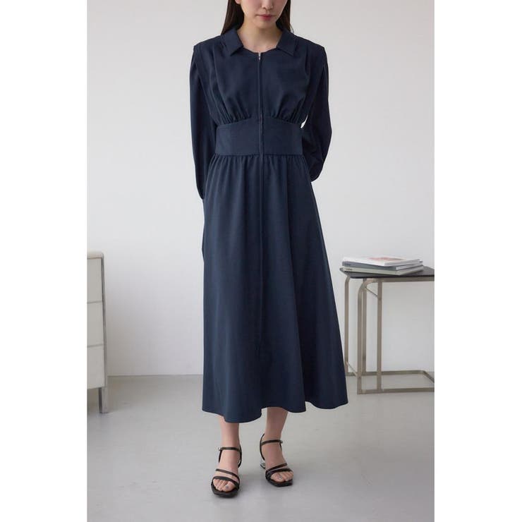 ウエストタック切り替えフレアワンピース | AZUL BY MOUSSY | 詳細画像13 