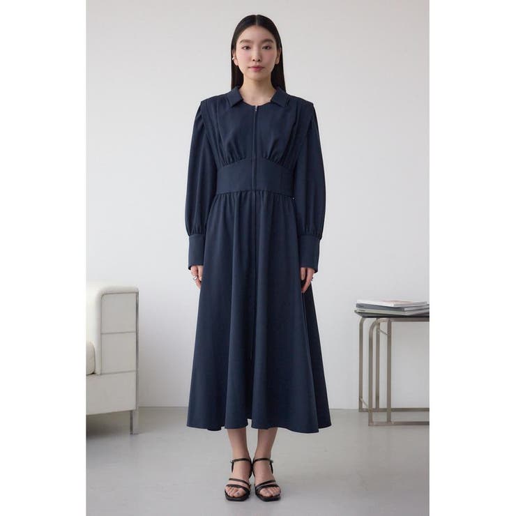ウエストタック切り替えフレアワンピース | AZUL BY MOUSSY | 詳細画像17 