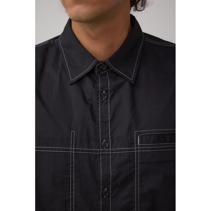 配色ステッチ長袖シャツ | AZUL BY MOUSSY | 詳細画像8 