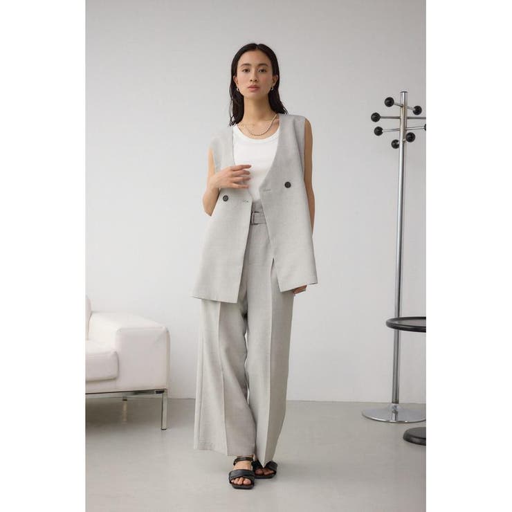 イージーケアリネンライクベルトワイドパンツ | AZUL BY MOUSSY | 詳細画像25 