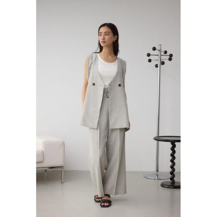 イージーケアリネンライクベルトワイドパンツ | AZUL BY MOUSSY | 詳細画像26 