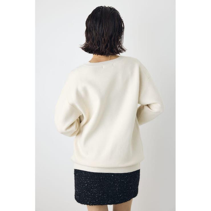 格上げVネックニット | AZUL BY MOUSSY | 詳細画像10 