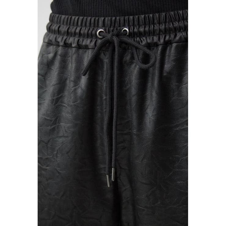 レザーライクリラックスワイドパンツ | AZUL BY MOUSSY | 詳細画像11 