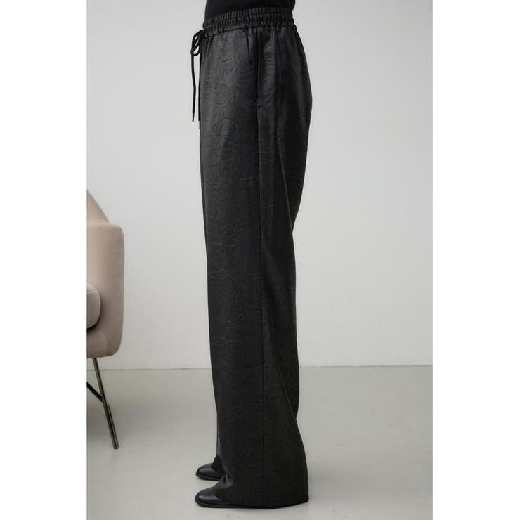レザーライクリラックスワイドパンツ | AZUL BY MOUSSY | 詳細画像6 