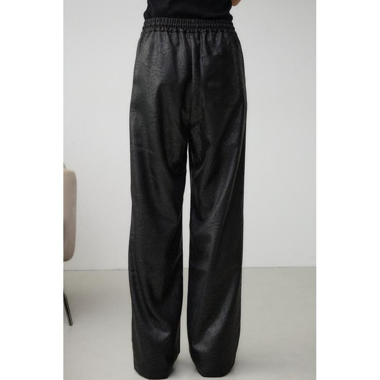 レザーライクリラックスワイドパンツ | AZUL BY MOUSSY | 詳細画像7 