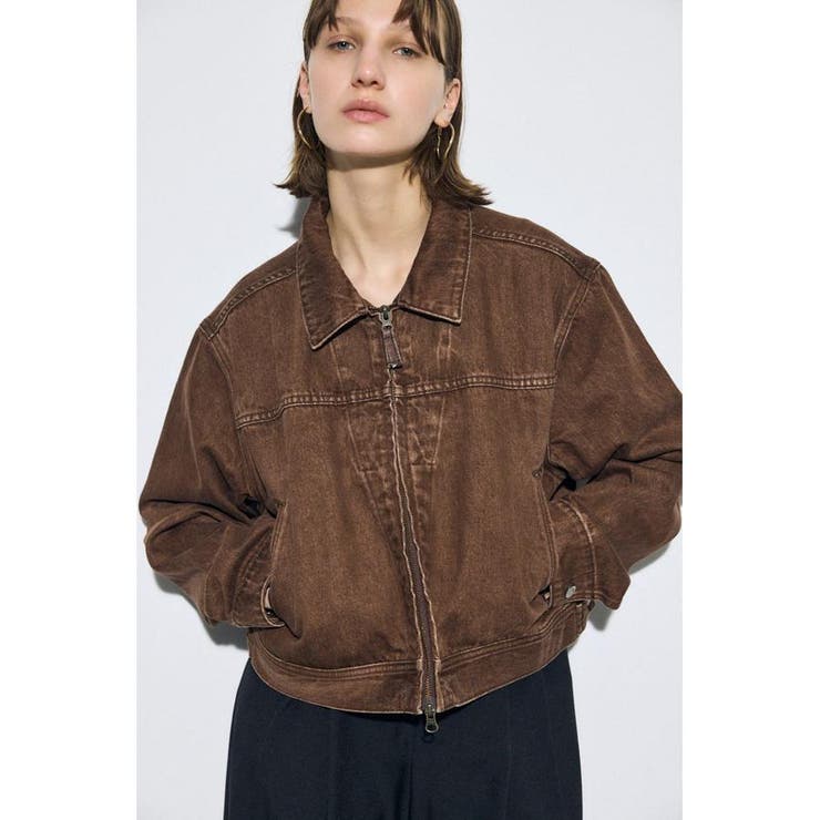 BRN | AZUL DENIM ダブルジップブルゾン | AZUL BY MOUSSY