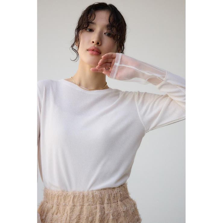 O/WHT1 | ソデレーステレコトップス | AZUL BY MOUSSY