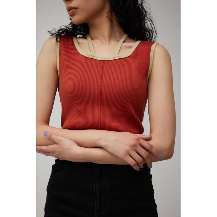 D/ORG3 | STRING ARRANGEMENT TANK TOP | AZUL BY MOUSSY