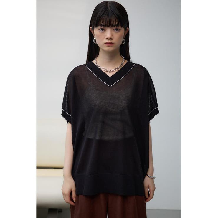 シアーワイドルーズニット | AZUL BY MOUSSY | 詳細画像14 