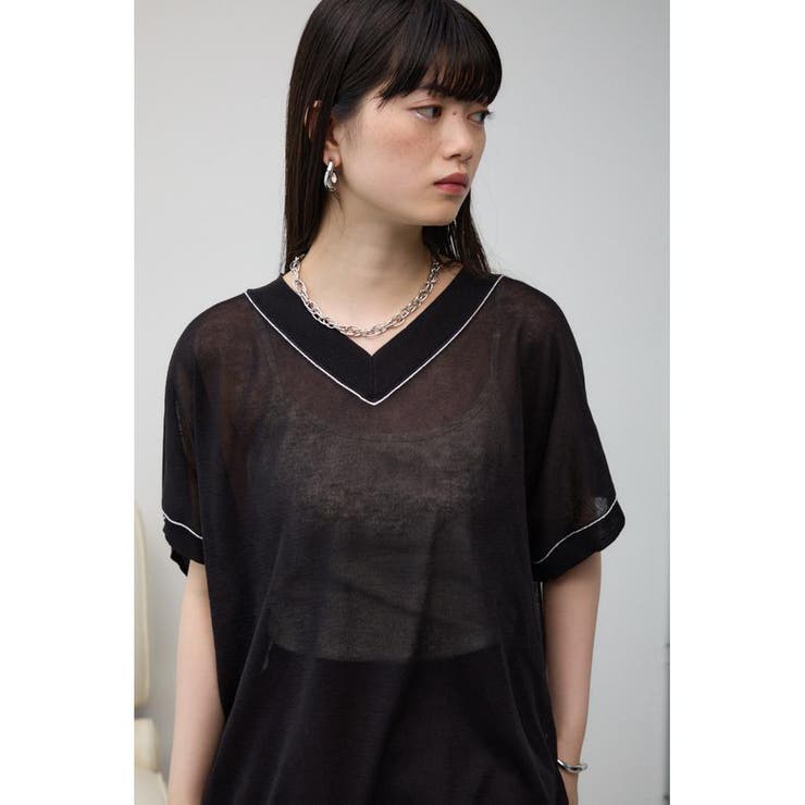 シアーワイドルーズニット | AZUL BY MOUSSY | 詳細画像11 