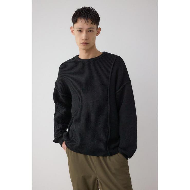 編地ミックスニットトップス | AZUL BY MOUSSY | 詳細画像14 