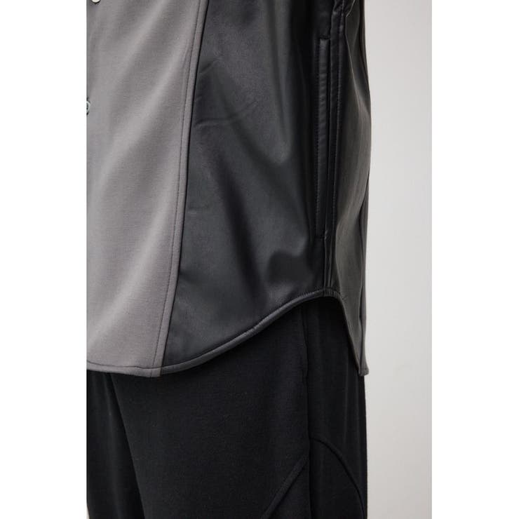 フェイクレザースウィッチングシャツ | AZUL BY MOUSSY | 詳細画像34 