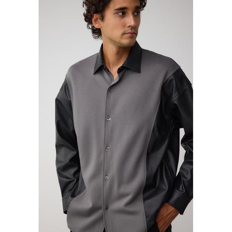 フェイクレザースウィッチングシャツ | AZUL BY MOUSSY | 詳細画像25 