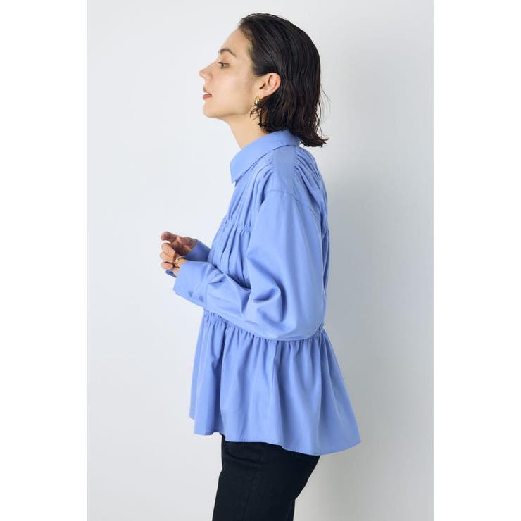 シャーリングデザイン長袖シャツ | AZUL BY MOUSSY | 詳細画像21 