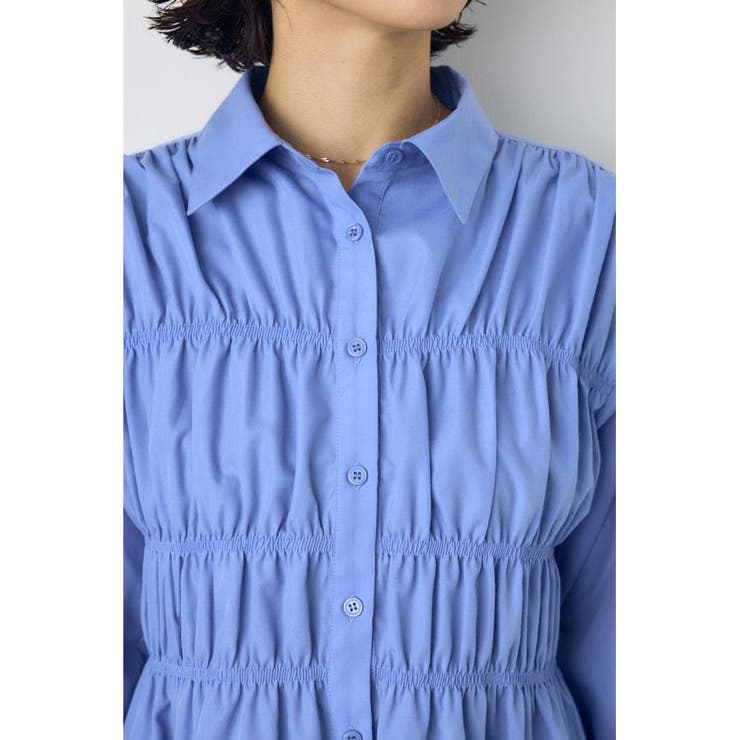 シャーリングデザイン長袖シャツ | AZUL BY MOUSSY | 詳細画像24 