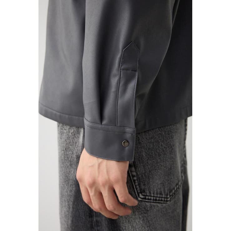 フェイクレザーCPOシャツ | AZUL BY MOUSSY | 詳細画像20 