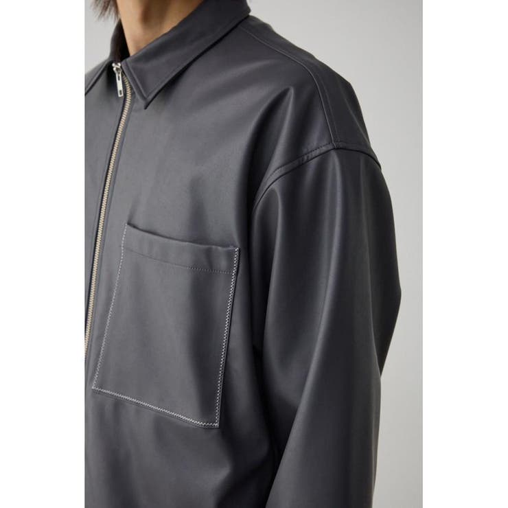 フェイクレザーCPOシャツ | AZUL BY MOUSSY | 詳細画像19 