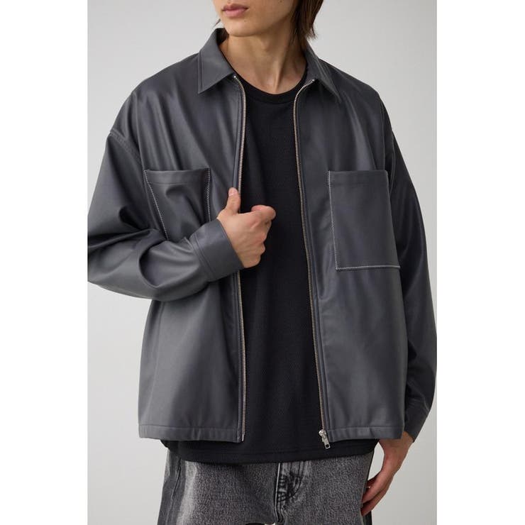 人気商品は MOUSSY 黒 合成皮革 コート サイズ2 ジャケット・アウター
