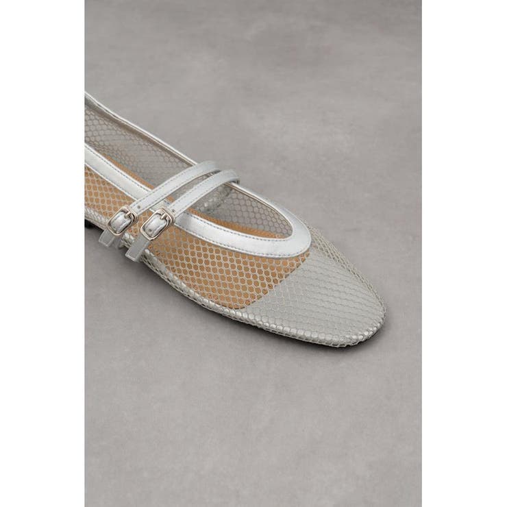 ダブルベルトメッシュフラットパンプス | AZUL BY MOUSSY | 詳細画像17 