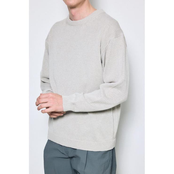 BEG | リネンミックスニットトップス | AZUL BY MOUSSY