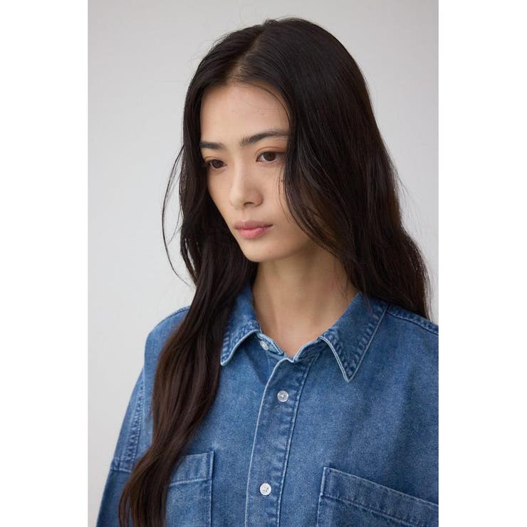 C/T冷感デニムドルマンシャツ | AZUL BY MOUSSY | 詳細画像2 
