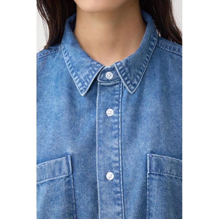 C/T冷感デニムドルマンシャツ | AZUL BY MOUSSY | 詳細画像8 
