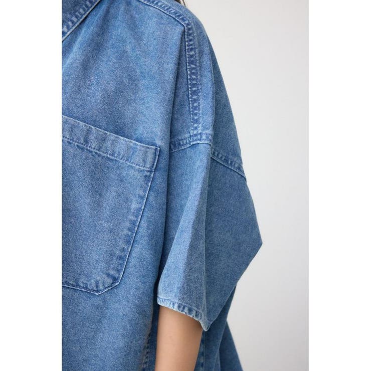 C/T冷感デニムドルマンシャツ | AZUL BY MOUSSY | 詳細画像9 