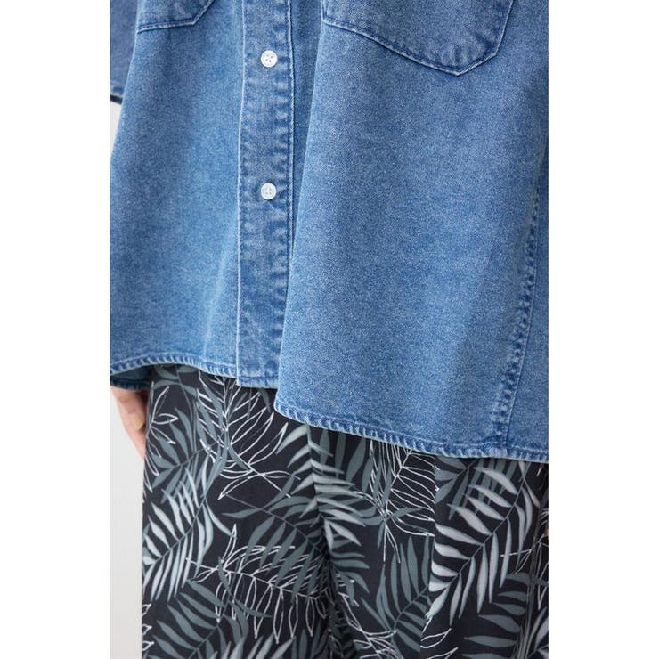 C/T冷感デニムドルマンシャツ | AZUL BY MOUSSY | 詳細画像11 