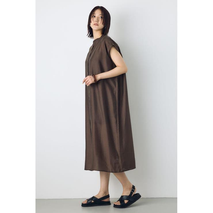 フレンチスリーブロングシャツワンピース | AZUL BY MOUSSY | 詳細画像11 