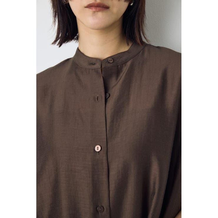 フレンチスリーブロングシャツワンピース | AZUL BY MOUSSY | 詳細画像14 