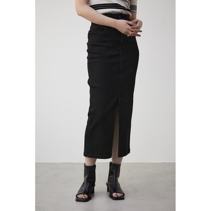 HIGH WAIST SLIT DENIM SKⅢ | AZUL BY MOUSSY | 詳細画像1 