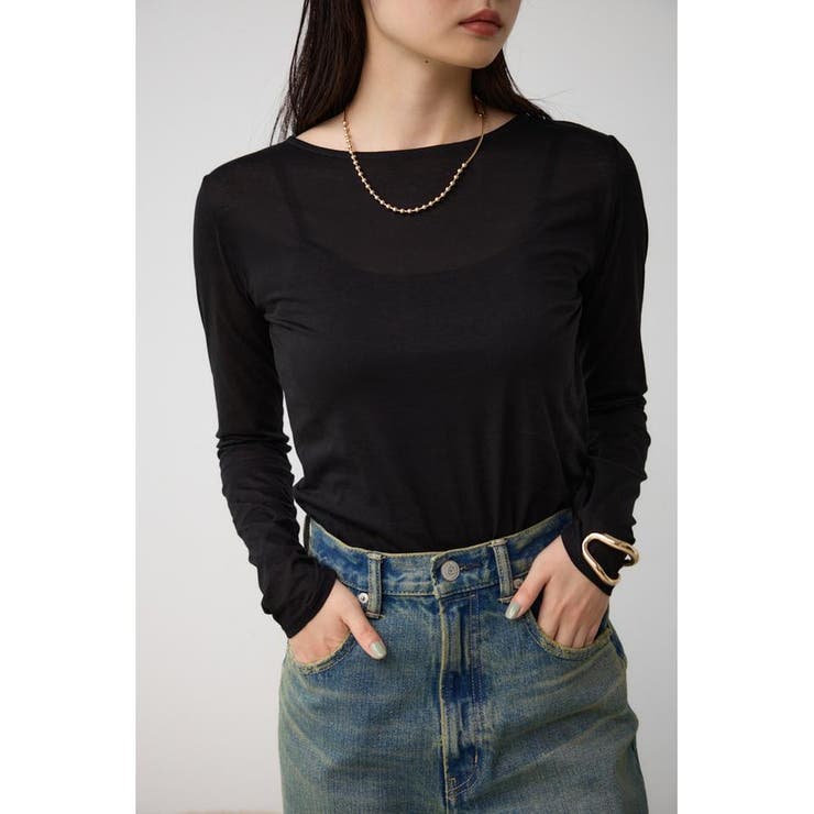 BLK | ベーシックシアーカットソー | AZUL BY MOUSSY