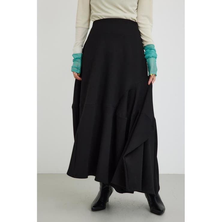BLK | パネルイレギュラーヘムスカート | AZUL BY MOUSSY