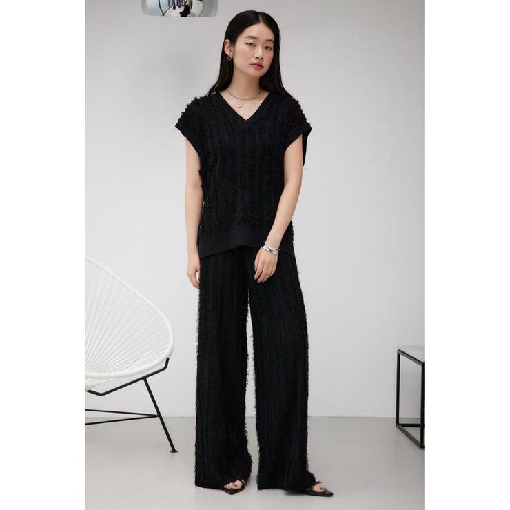 フィーニー pheeny リブニットパンツ