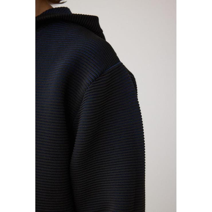 ミックスカラーリップル編みニットパーカー | AZUL BY MOUSSY | 詳細画像10 