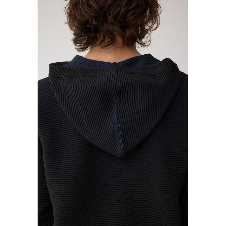 ミックスカラーリップル編みニットパーカー | AZUL BY MOUSSY | 詳細画像9 